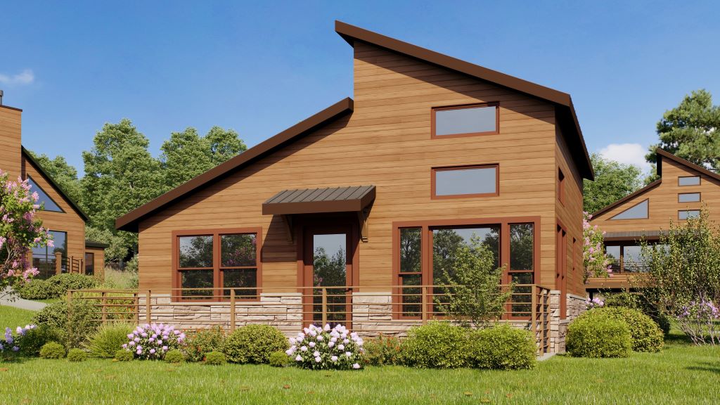 Contemporary Cabin Exterior