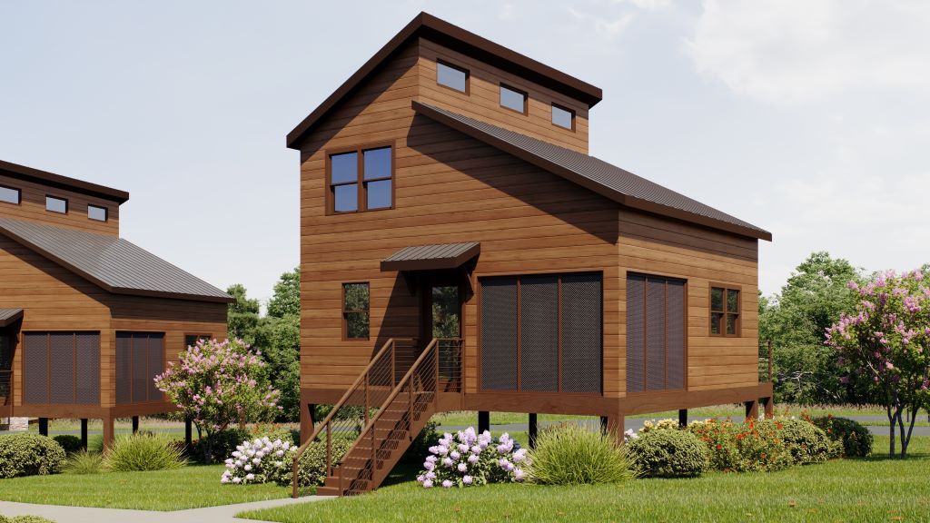 Elevated Cabin Exterior