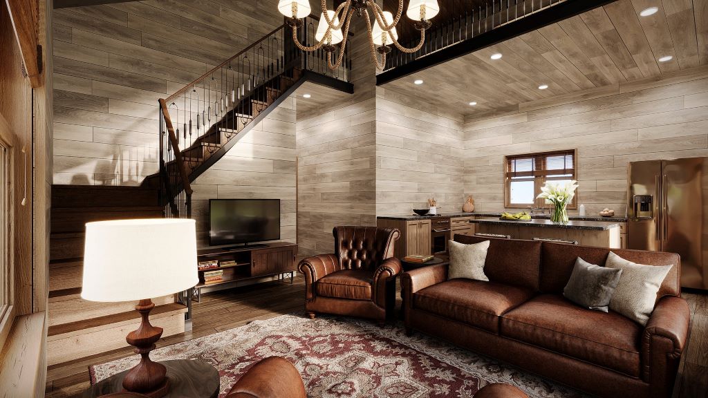 Rustic Cabin Livingroom