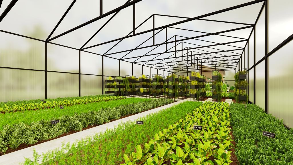 Modern Greenhouse Interior
