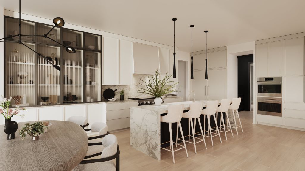Contemporary kitchen render