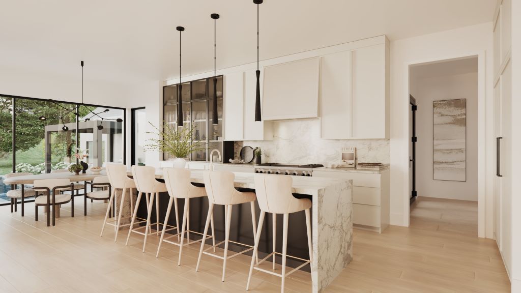 Bright kitchen interior